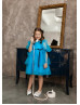 Puff Sleeves Tulle Tiered Flower Girl Dress
